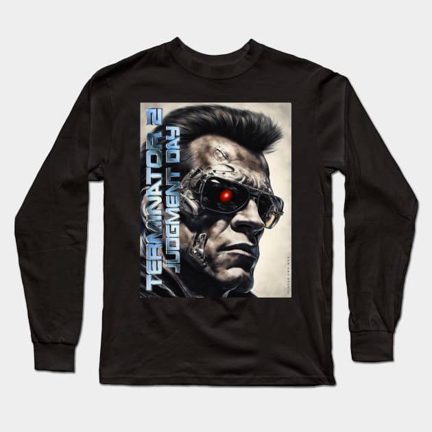 I’ll be back Artwork Long Sleeve T-Shirt by SAN ART STUDIO 